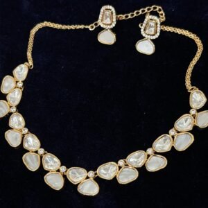 Moissanite Set with mother of pearl
