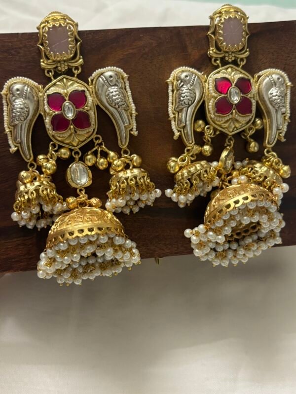 Long Jhumka Earrings - Image 4
