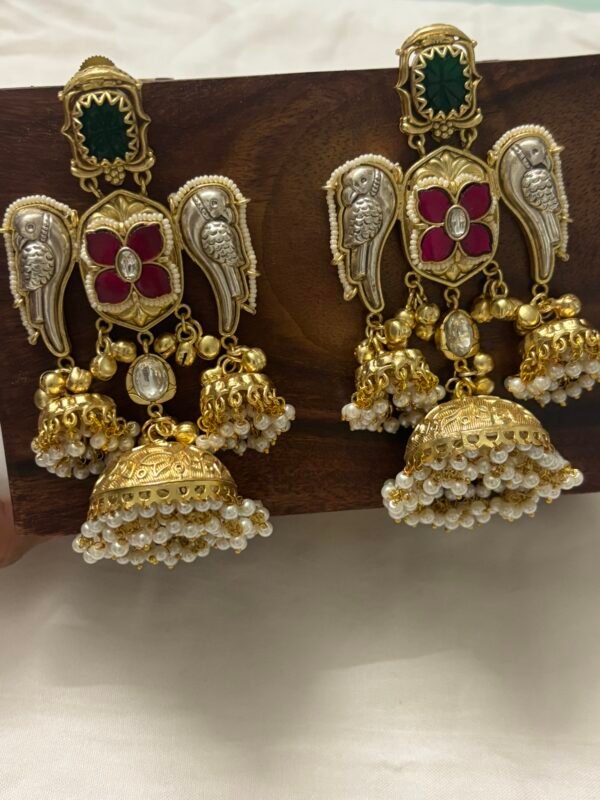 Long Jhumka Earrings - Image 3